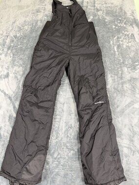 Outdoor Gear Black Insulated Snow Bibs Waterproof Overalls Adjustable Straps Siz